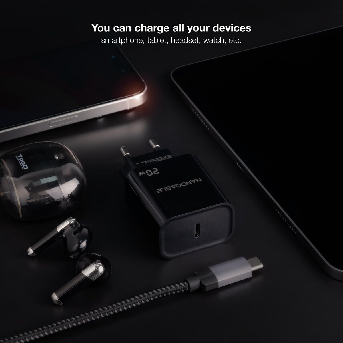 Wall Charger NANOCABLE 10.10.2006 Black