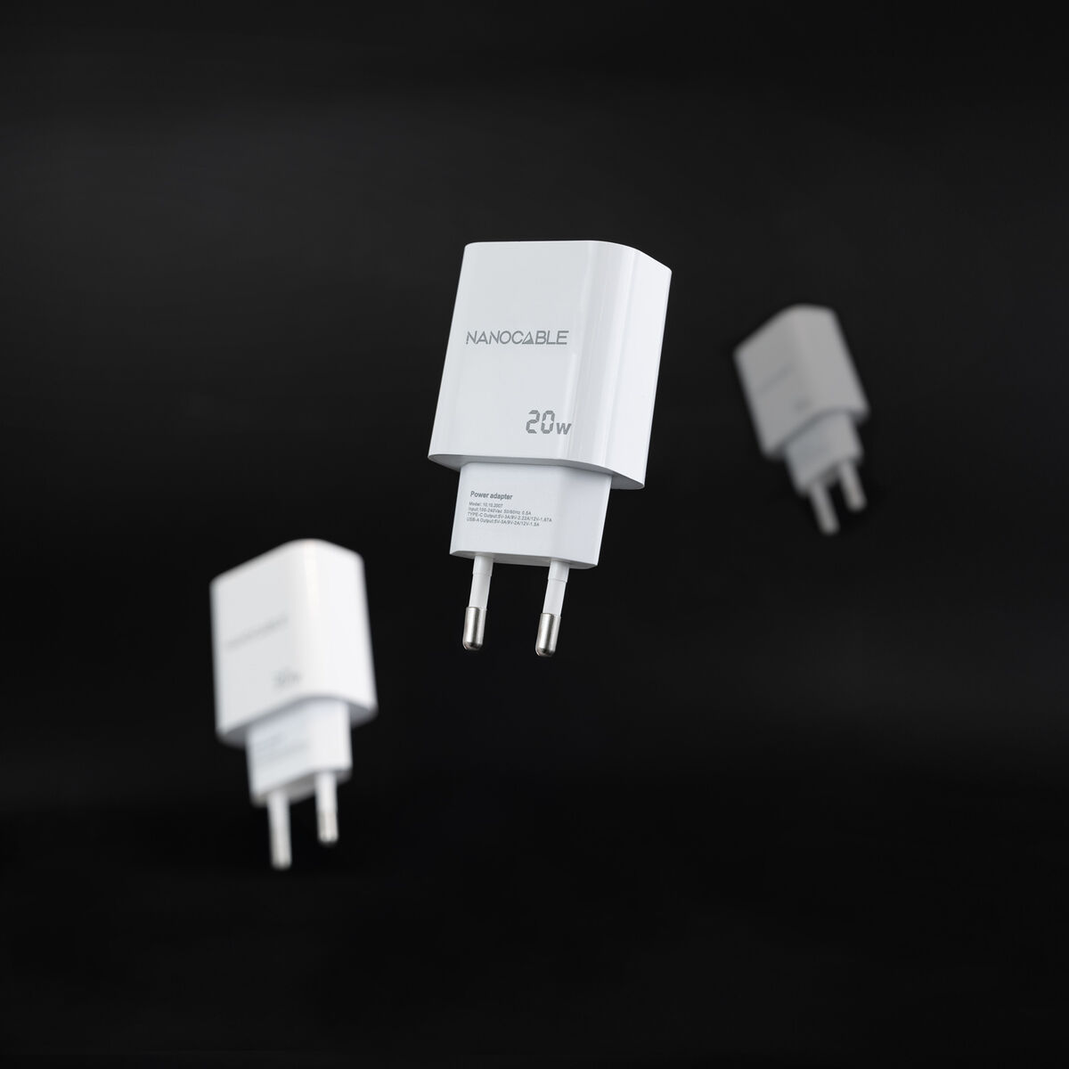 Picture of Wall Charger NANOCABLE 10.10.2007 White 20 W