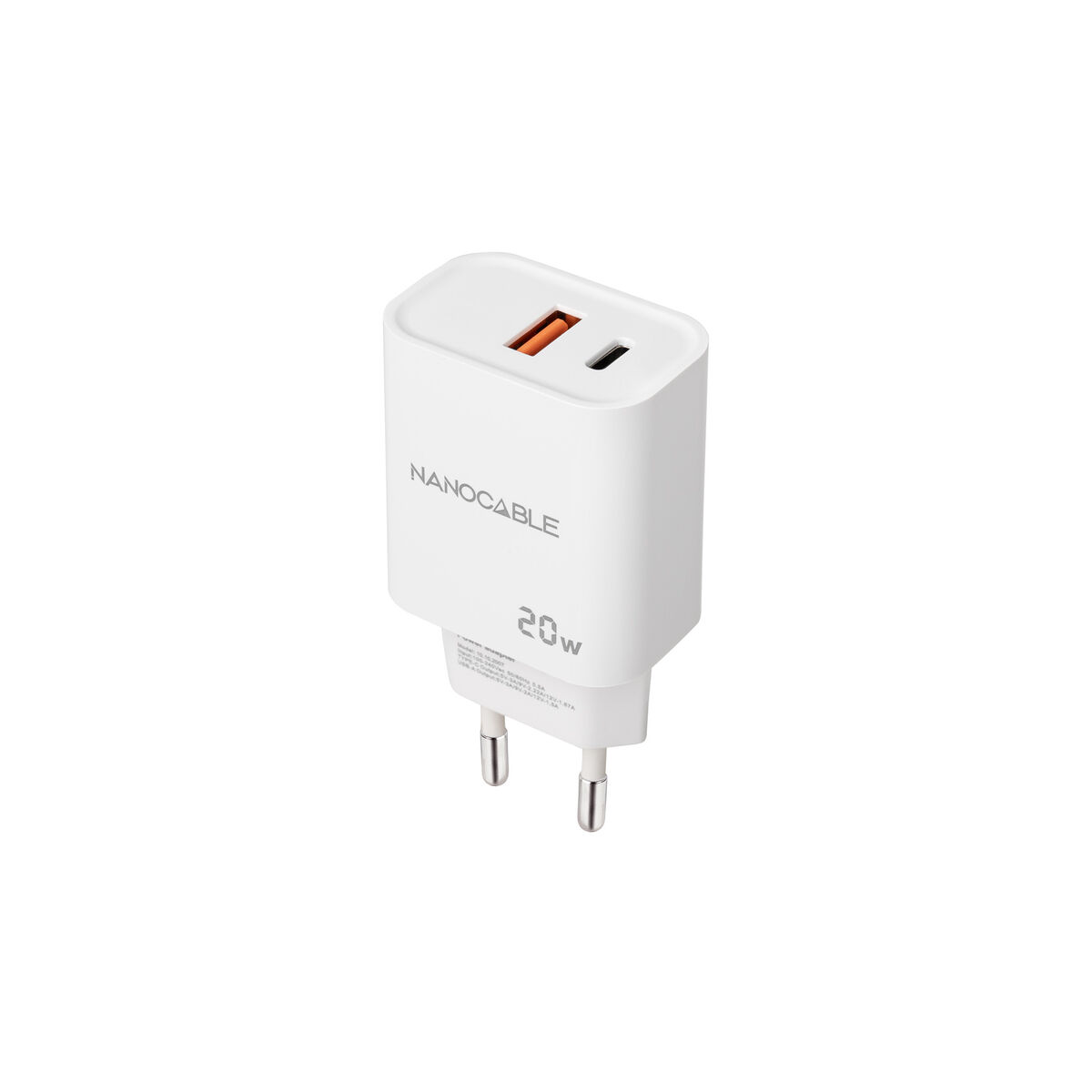 Wall Charger NANOCABLE 10.10.2007 White 20 W