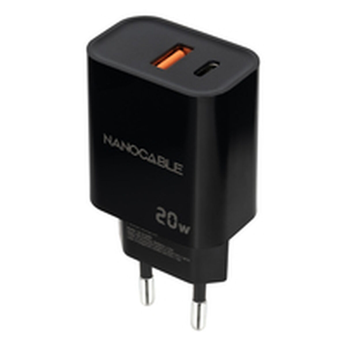 Picture of Wall Charger NANOCABLE 10.10.2008 Black 20 W