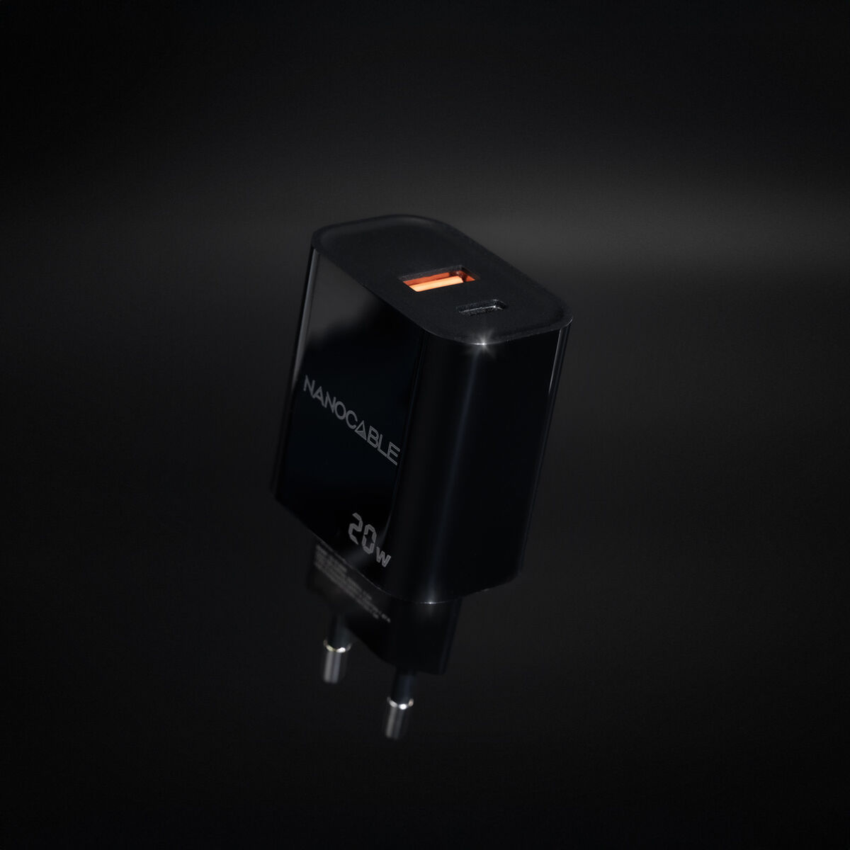 Picture of Wall Charger NANOCABLE 10.10.2008 Black 20 W