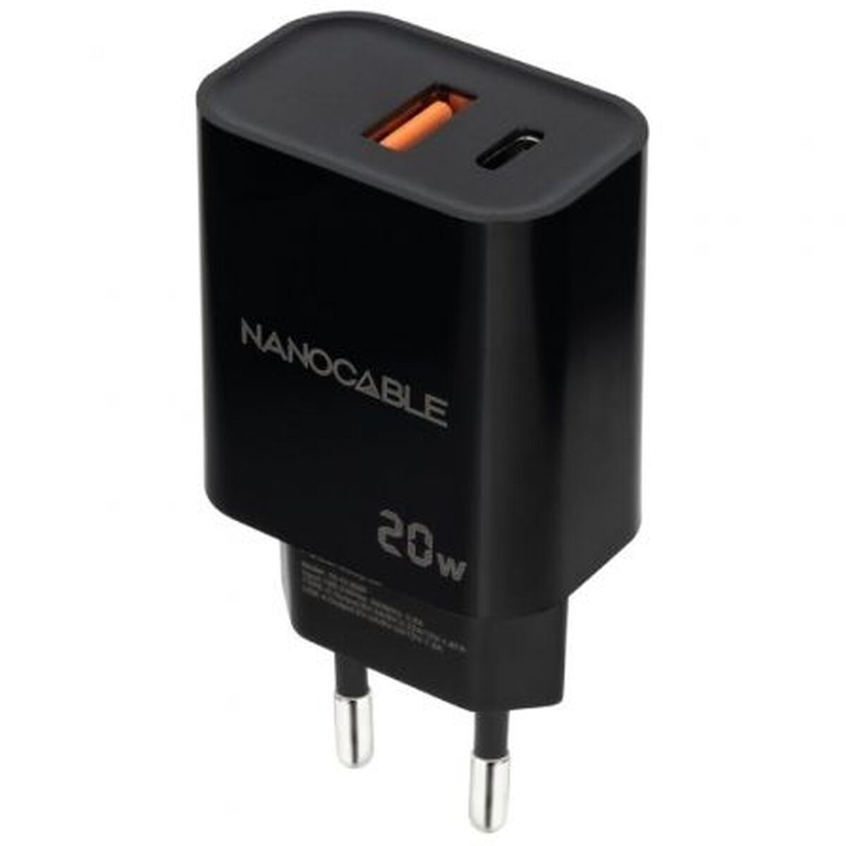 Picture of Wall Charger NANOCABLE 10.10.2008 Black 20 W