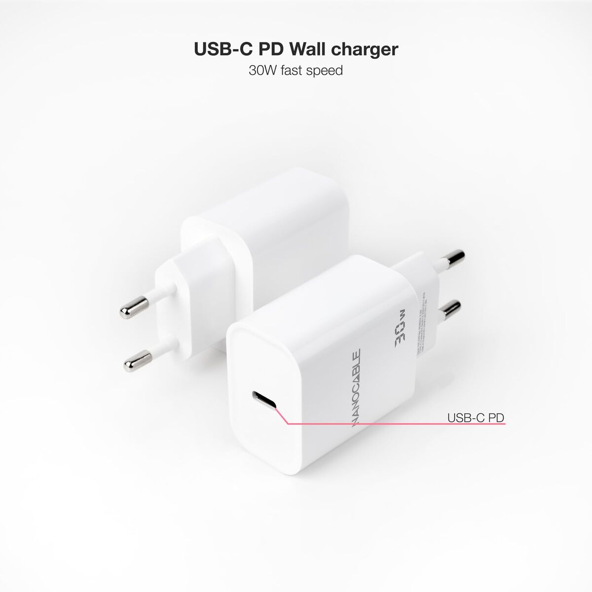Wall Charger NANOCABLE 10.10.2009 White