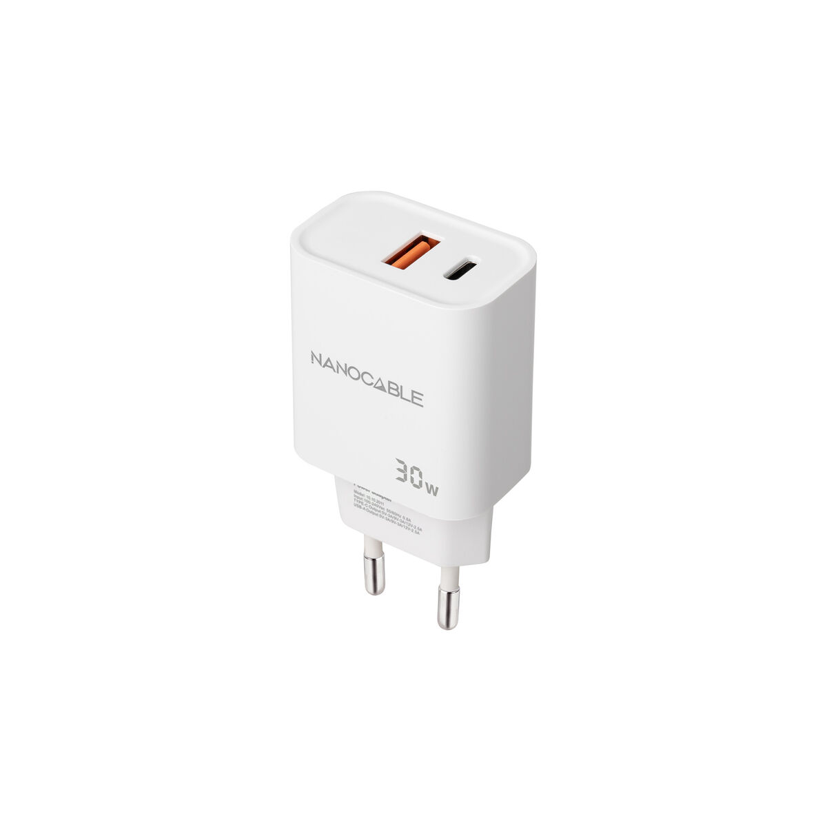 Wall Charger NANOCABLE 10.10.2011 White 30 W