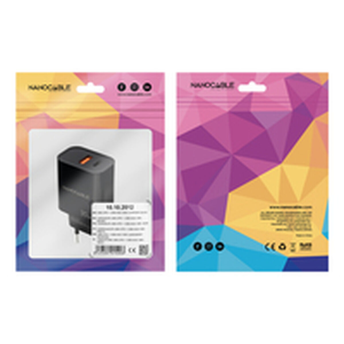 Image de Wall Charger NANOCABLE 10.10.2012 Black 30 W