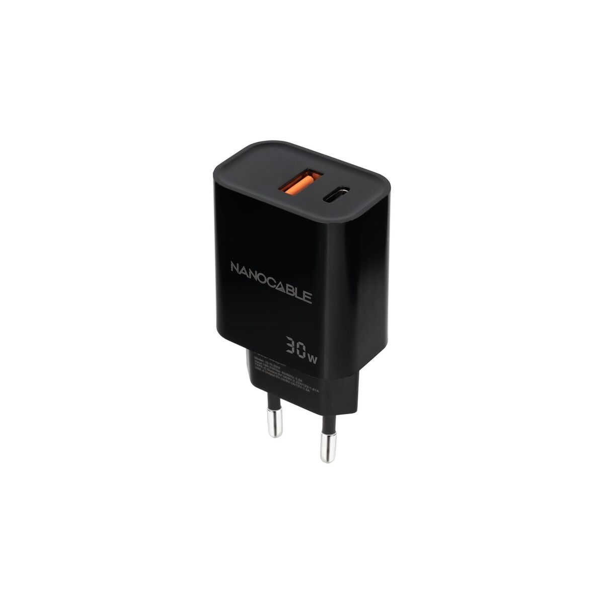 Picture of Wall Charger NANOCABLE 10.10.2012 Black 30 W