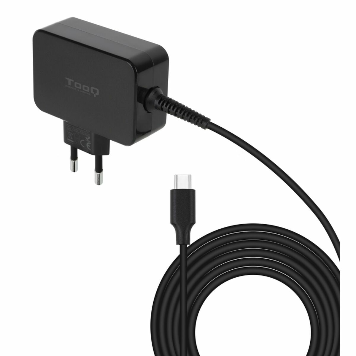Picture of Wall Charger TooQ TQLC-USBCGAN45PD Black 45 W