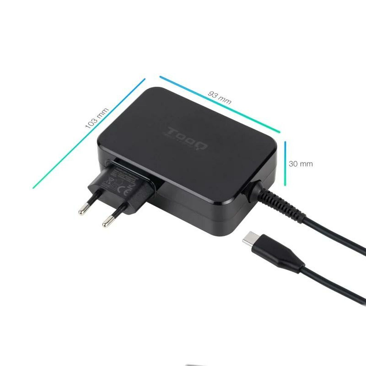 Picture of Laptop Charger TooQ TQLC-USBCGAN100PD 100 W