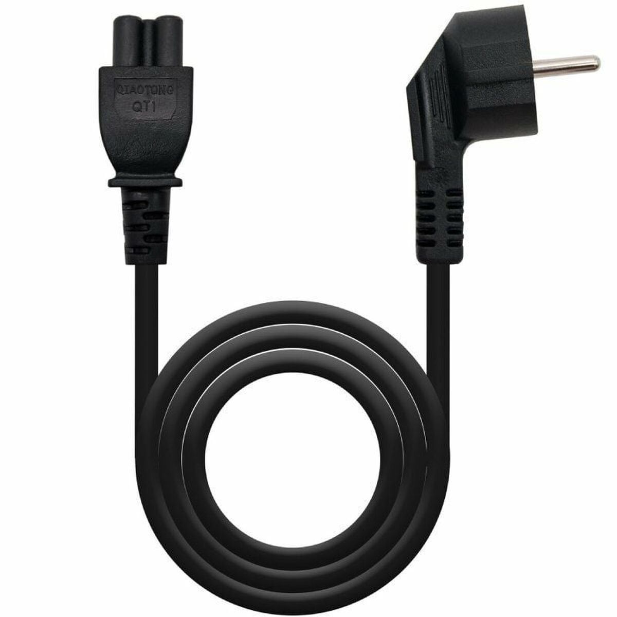 Power Cord NANOCABLE 10.22.0302-L200 Black 2 m