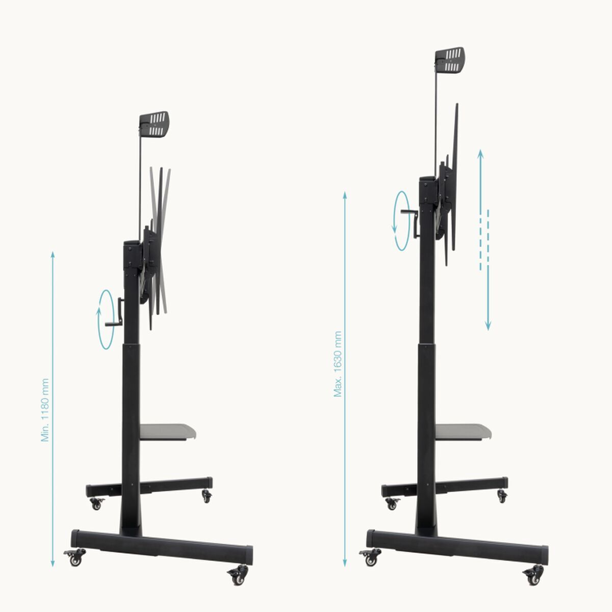 Picture of Screen Table Support TooQ FS20406HM-B 60" 100" (1 Unit)