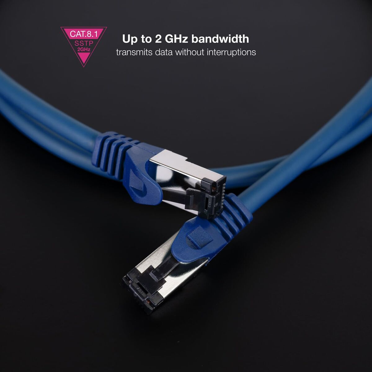 Bild von USB-Kabel NANOCABLE 10.20.2002-BL Blau 2 m