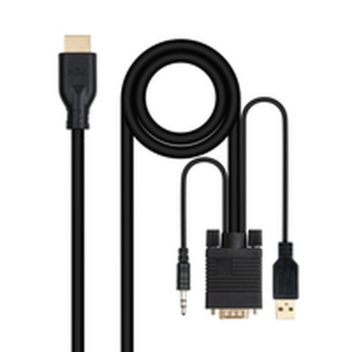 Picture of VGA Cable NANOCABLE 10.15.4612 1,8 m Black