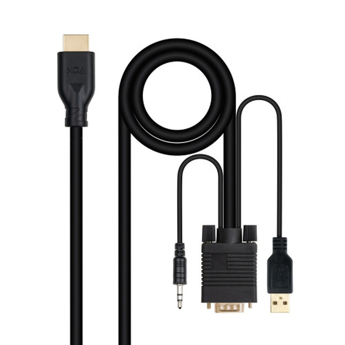Picture of VGA Cable NANOCABLE 10.15.4612 1,8 m Black