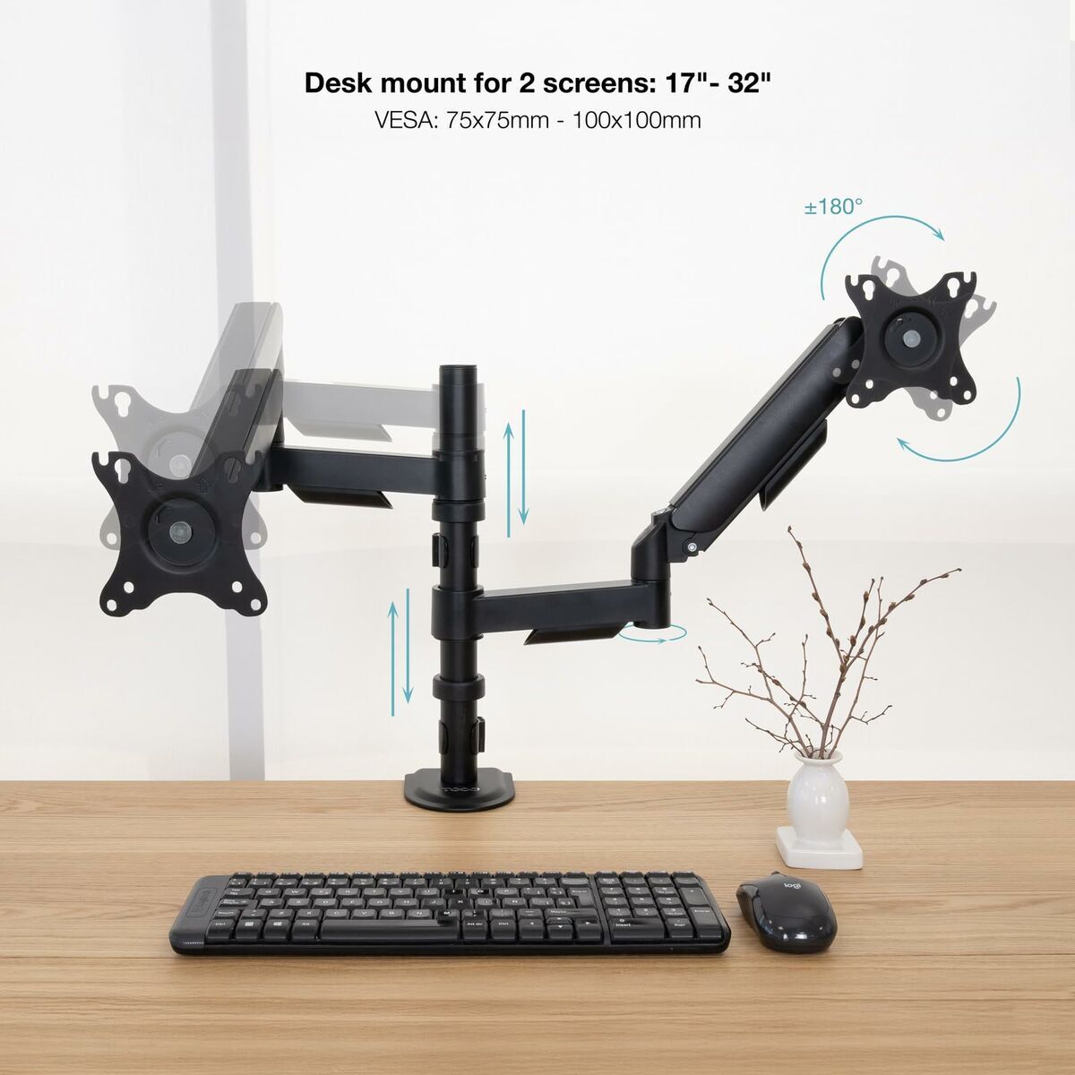 Image de Gaming Monitor TooQ DB1533TNR-B 17"-32"