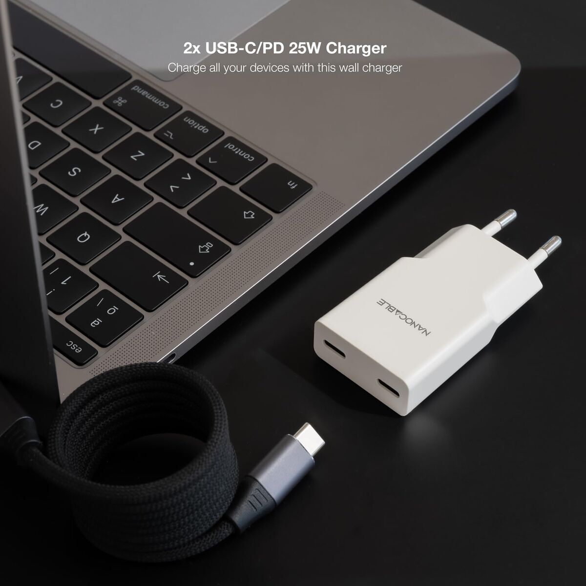Picture of Wall Charger NANOCABLE 10.10.2026 White