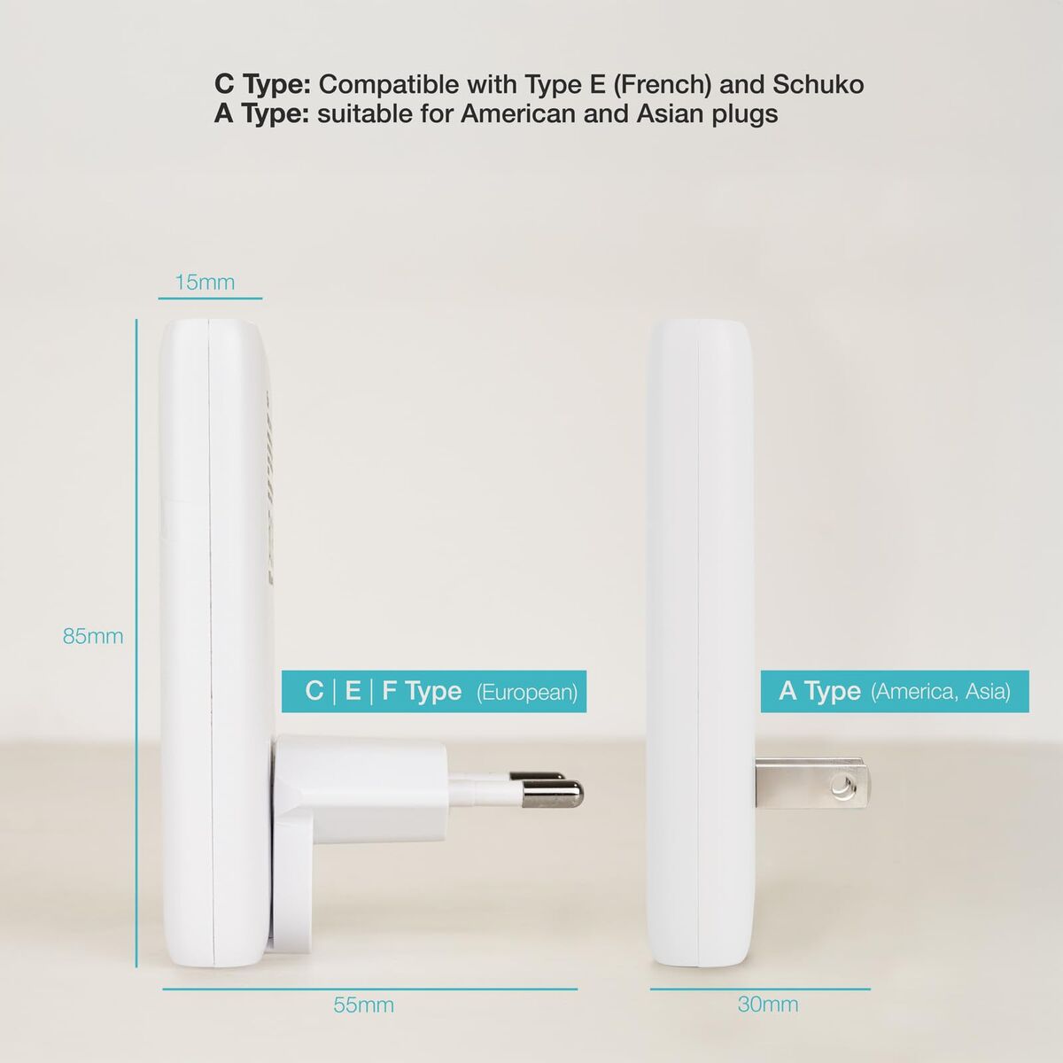 Image de Écran TooQ TQWC-GANSL65W1A1C Blanc 65 W