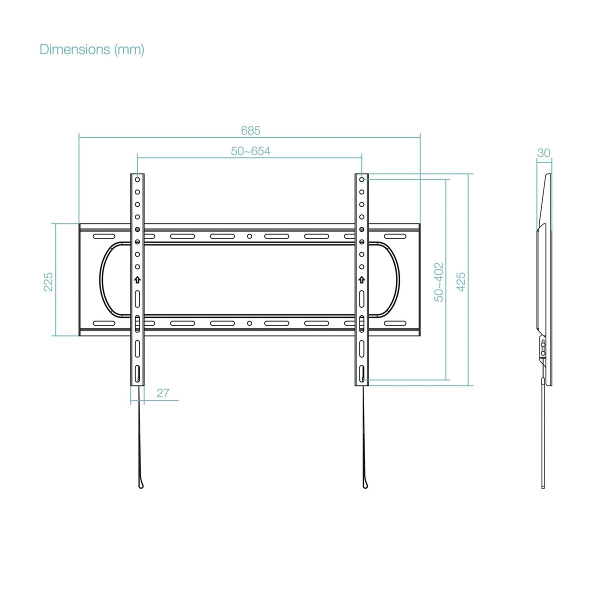 TV Mount TooQ LP1084F-B 80" 80 kg