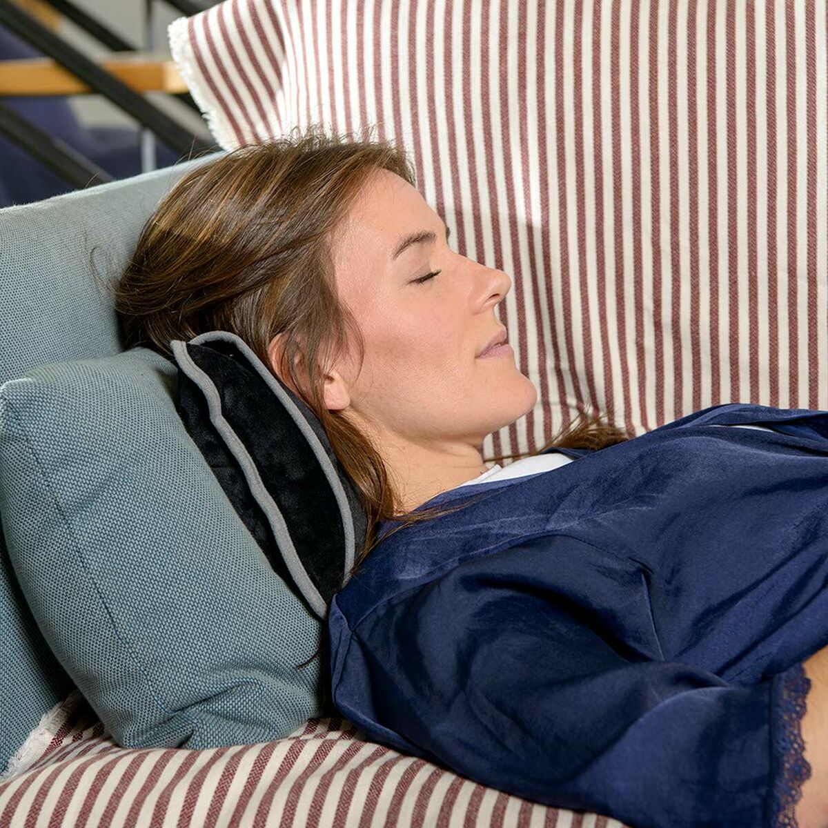 Elektrische-, zwarte kruik | Warmtekussen voor bed of bank - Afbeelding 3