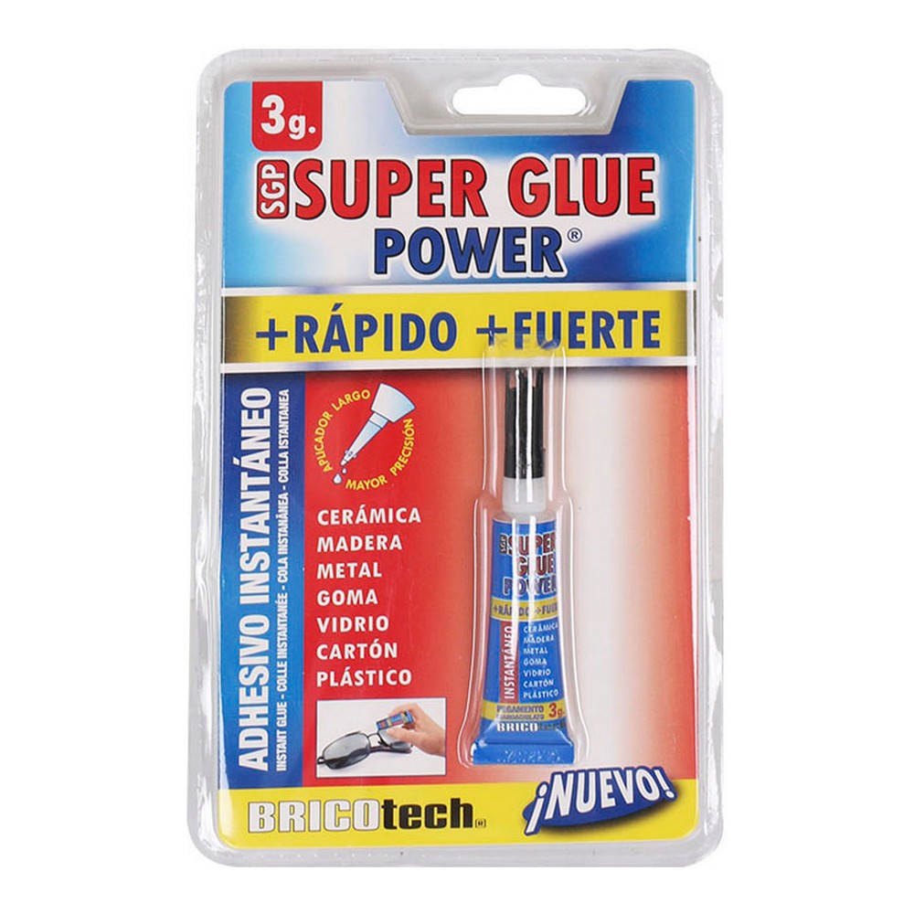 Adhésif instantané Bricotech Super Glue Power 3 g
