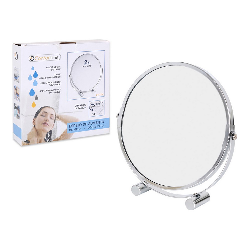 Magnifying Mirror Confortime (18,5 x 3,9 x 18,5 cm)