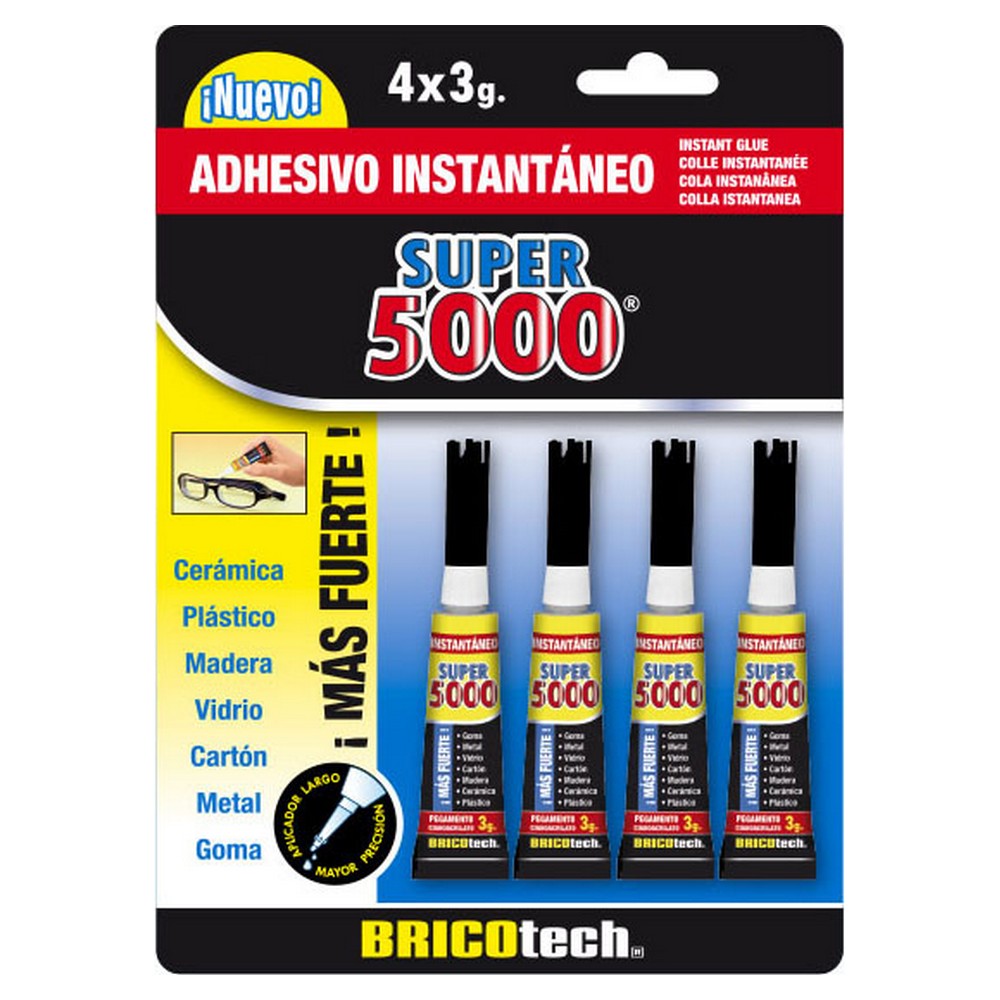 Instant Adhesive Bricotech Super 5000 3 g 4 Units