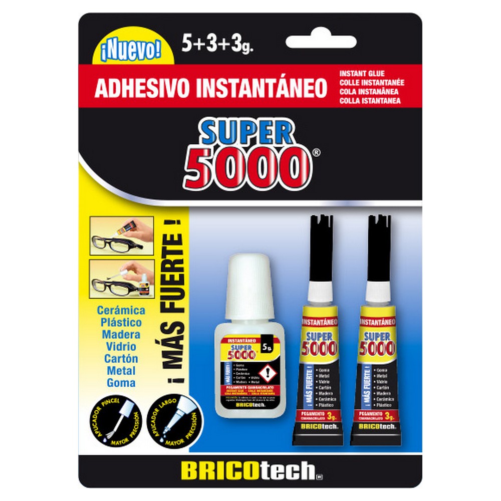 Instant Adhesive Bricotech Super 5000 3 Units