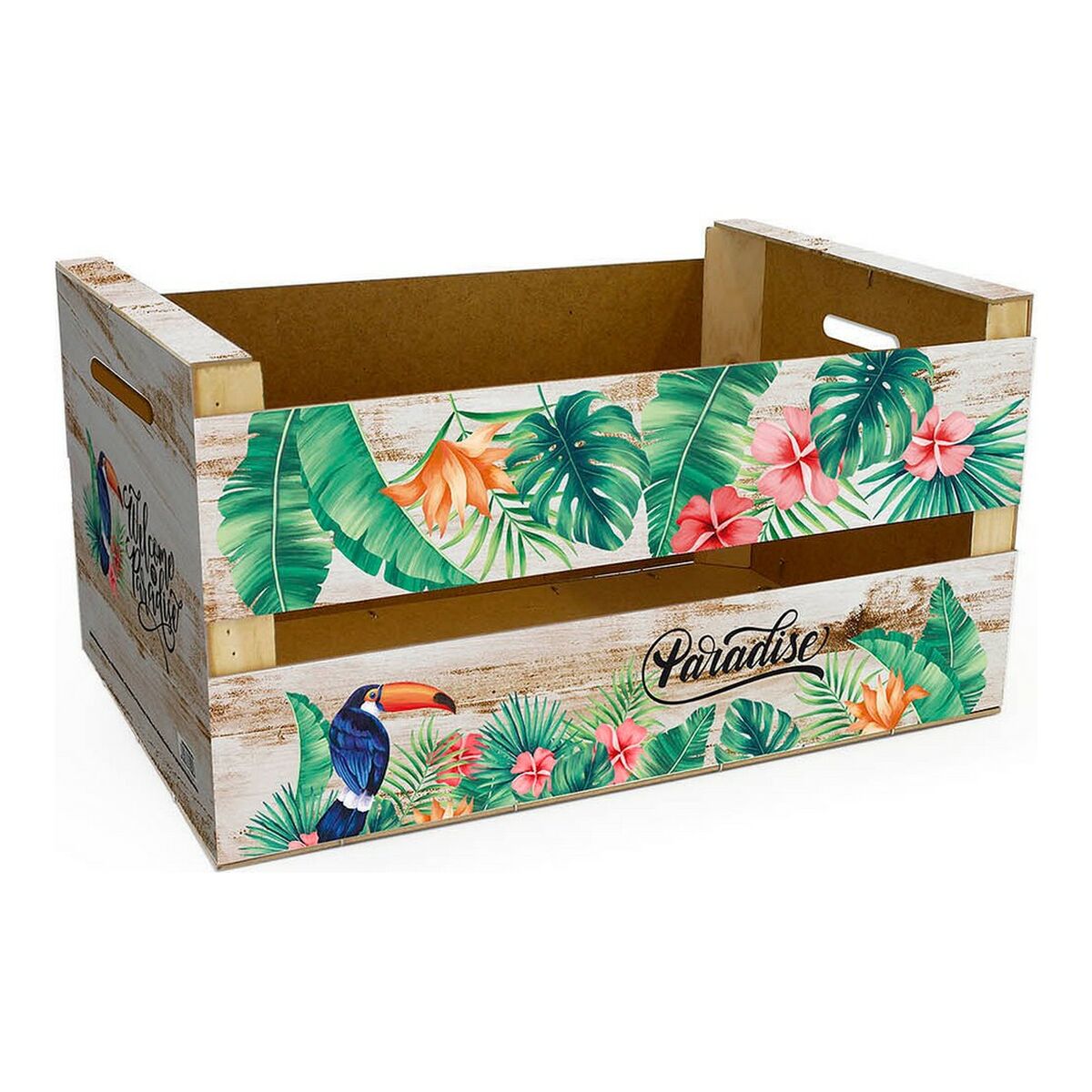 Boîte de rangement Confortime Paradise Brille Tropical (44 x 24,5 x 23 cm)