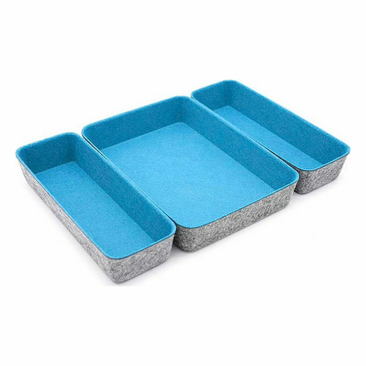 Ladevakken Confortime Vilt 28 x 20,5 x 5,3 cm 3 Onderdelen (6 Stuks)