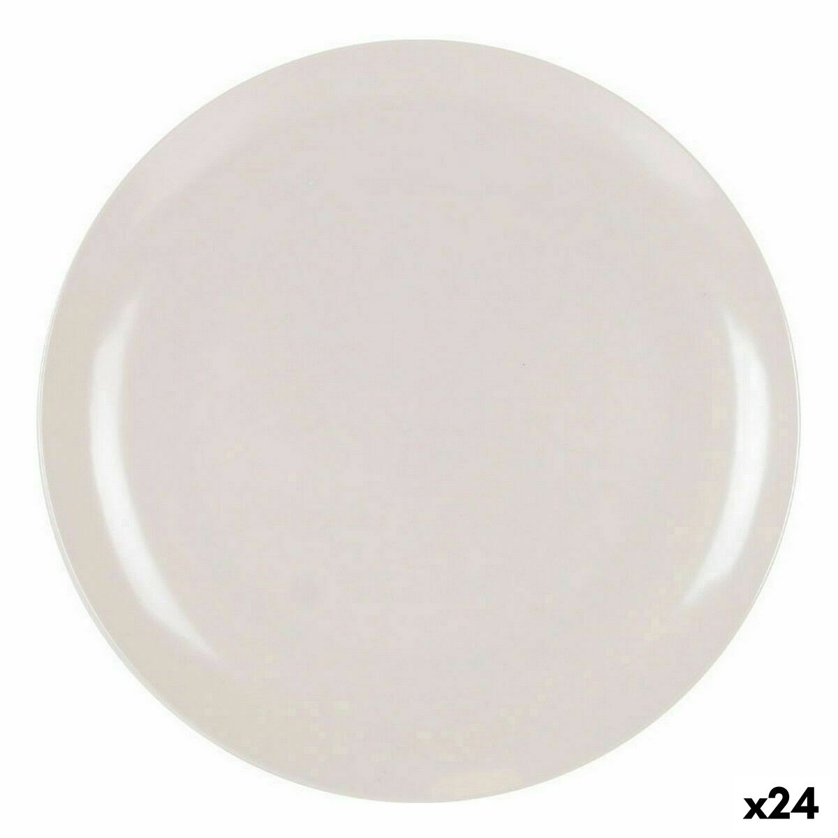 Salatskål La Mediterránea Melamin Hvid 25 x 1,5 cm (24 enheder)