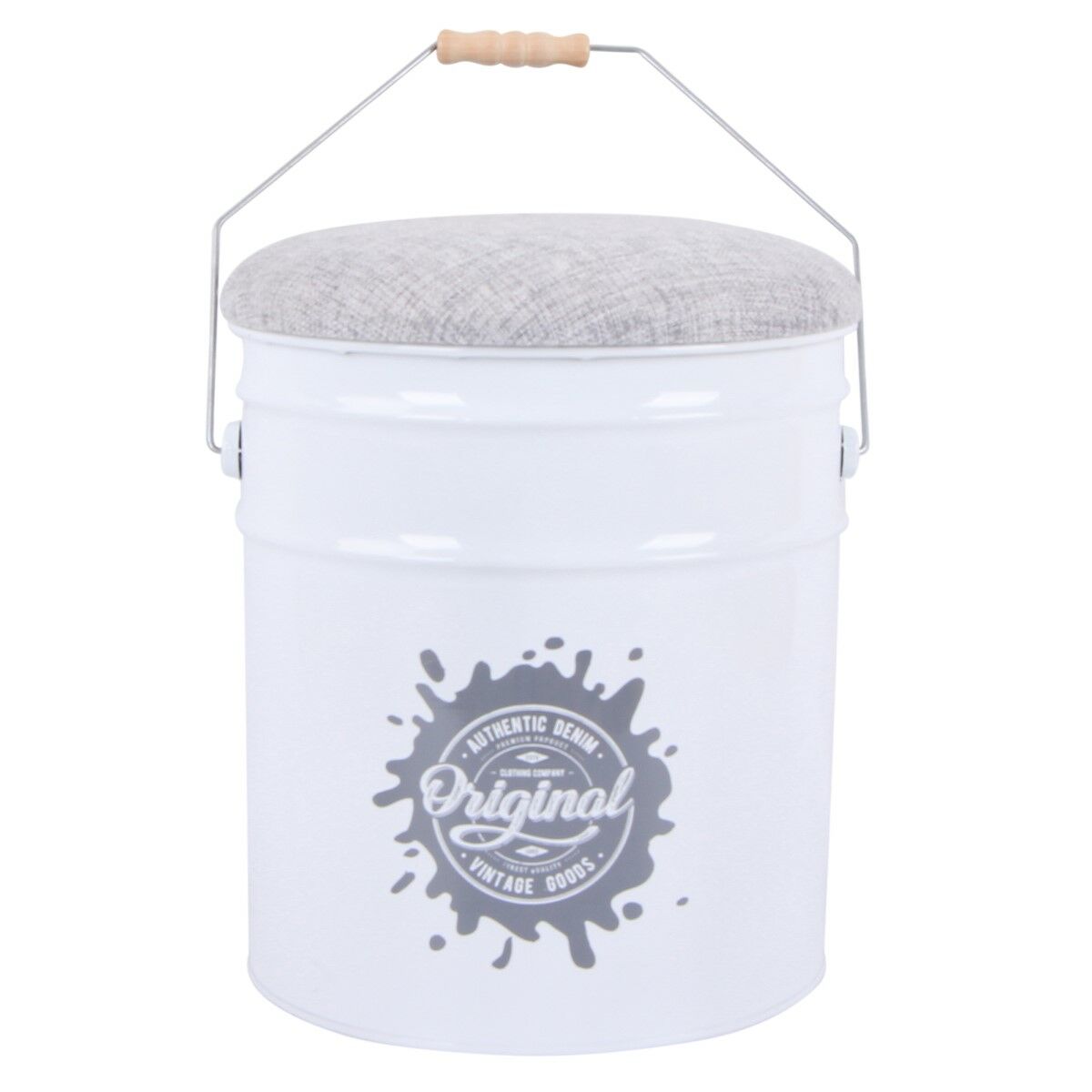 Stool Signes Grimalt White Metal 30 x 40 x 30 cm
