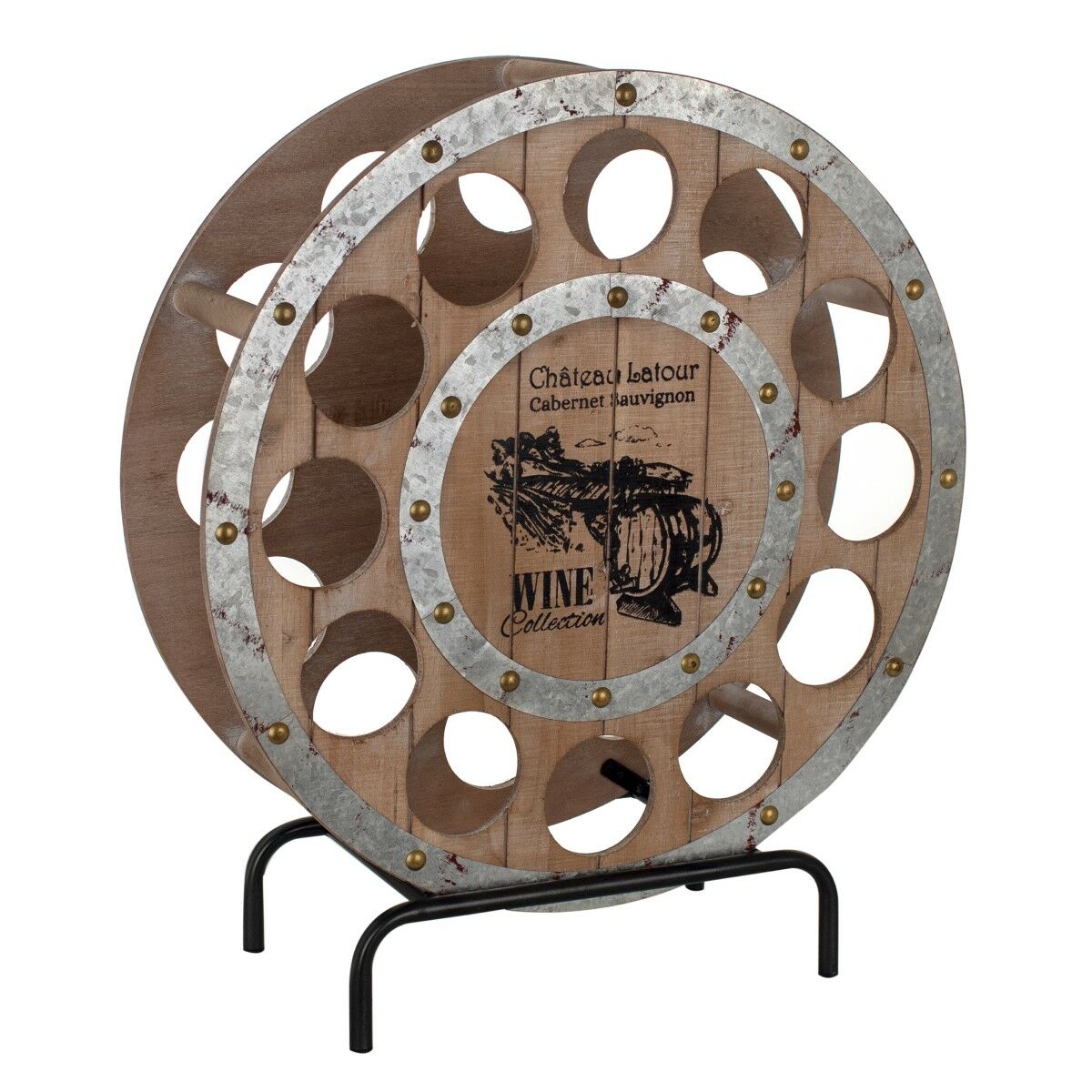 Bottle rack Signes Grimalt Metal MDF Wood 21,5 x 67,5 x 60 cm