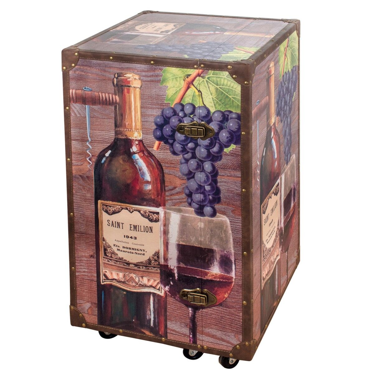 Bottle rack Signes Grimalt Metal MDF Wood 48 x 80 x 48 cm