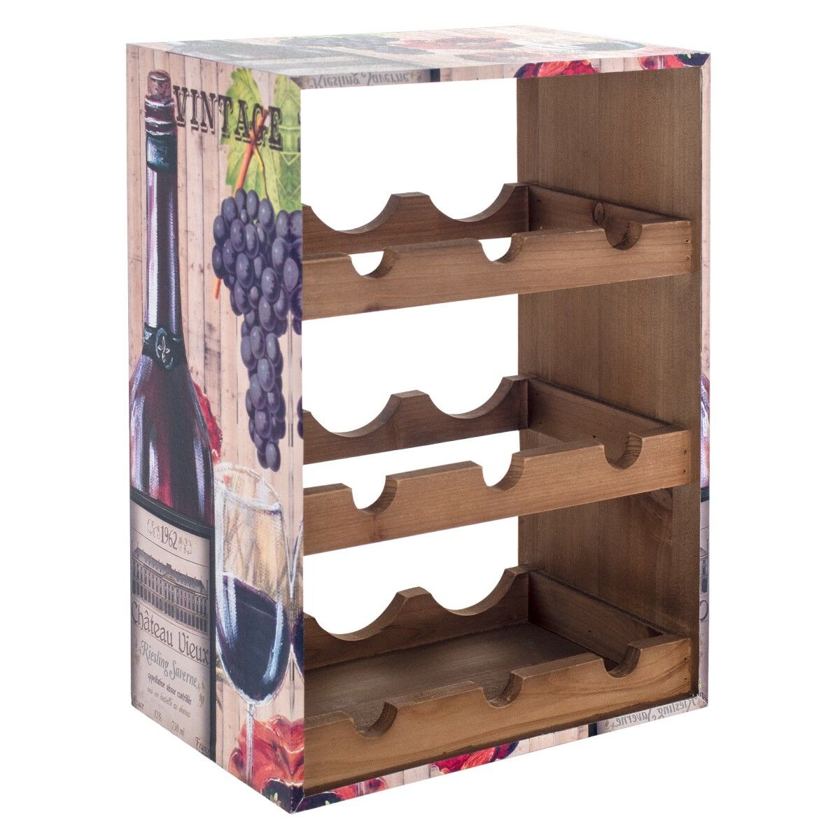 Bottle rack Signes Grimalt Metal MDF Wood 20 x 42 x 31 cm
