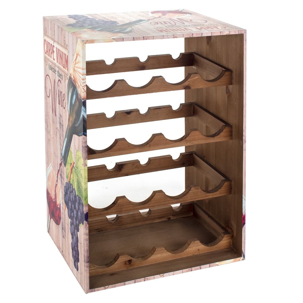 Bottle rack Signes Grimalt Metal MDF Wood 30 x 56 x 40 cm