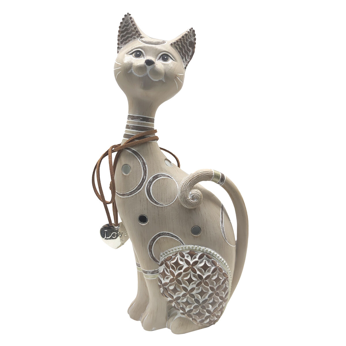 Decorative Figure Signes Grimalt Cat Grey 6 x 28 x 12 cm