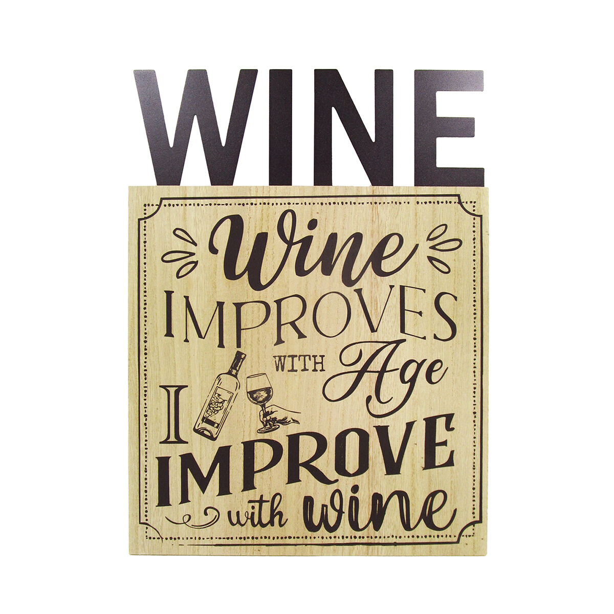 Wall Decoration Signes Grimalt Wine 0,5 x 40 x 30,5 cm