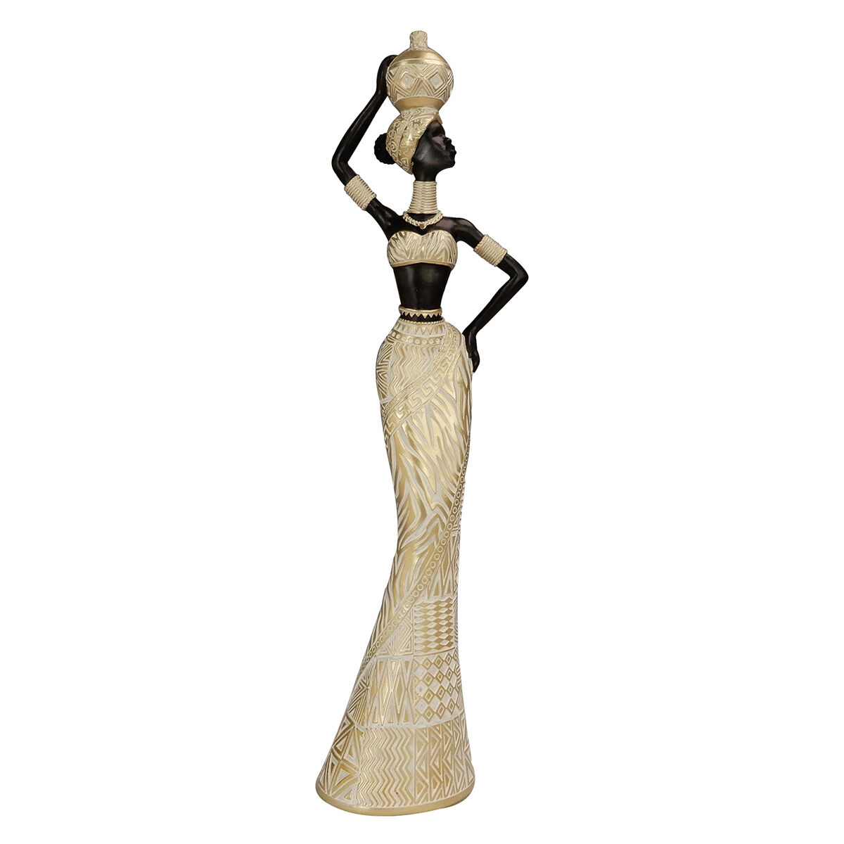Decorative Figure Signes Grimalt African Woman 7 x 36 x 10 cm