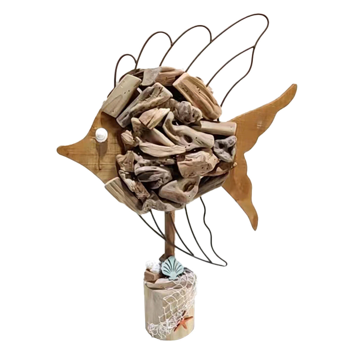 Decorative Figure Signes Grimalt Fish Brown 9 x 52 x 36 cm