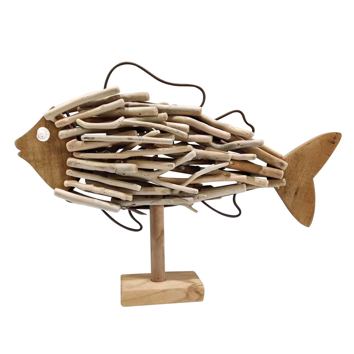 Decorative Figure Signes Grimalt Fish 6 x 28 x 37 cm