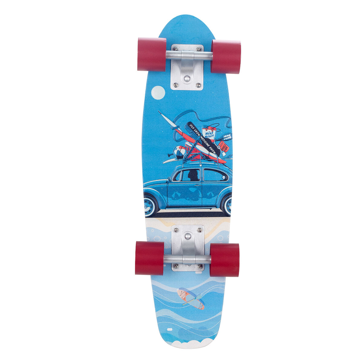 Wall Decoration Signes Grimalt Blue Skateboard 6 x 55 x 17 cm