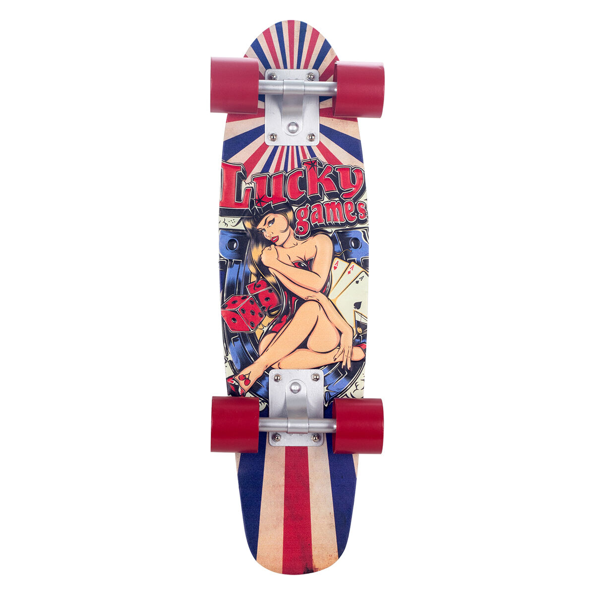 Wall Decoration Signes Grimalt Red Skateboard 6 x 55 x 17 cm