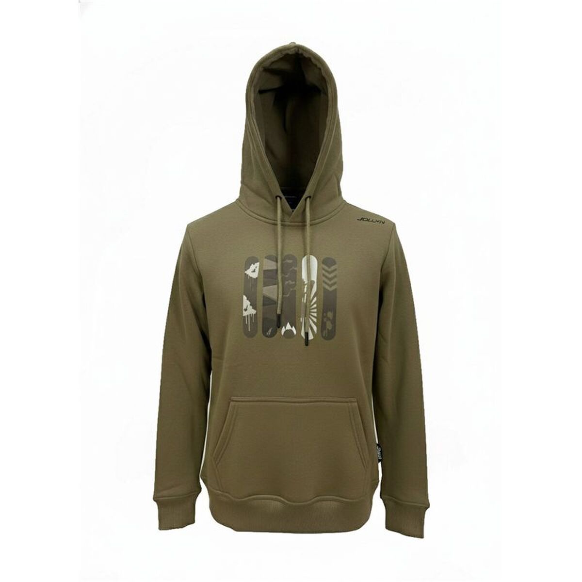 Herenhoodie Joluvi Cotton Snowboard Militair groen