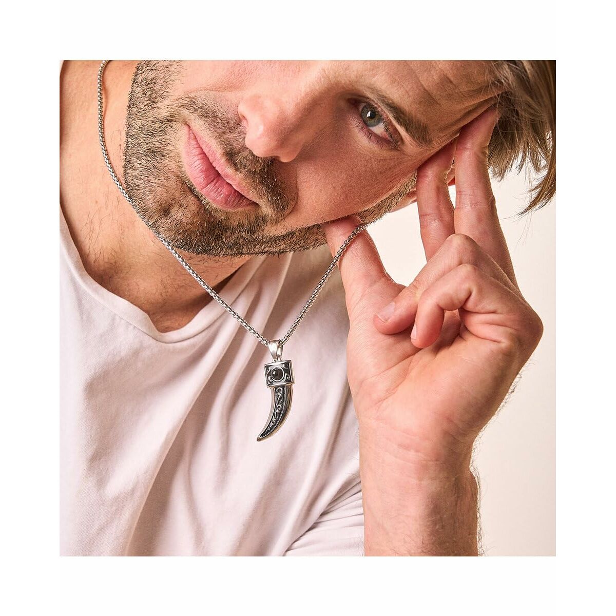 Image secondaire de Pendentif Homme Radiant RH000272 Argenté Noir