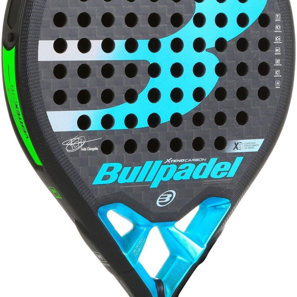 Padel Racket Bullpadel Vertex 02 Control Proline 2020 Fede Chingotto Zilverkleurig Koolstofvezel