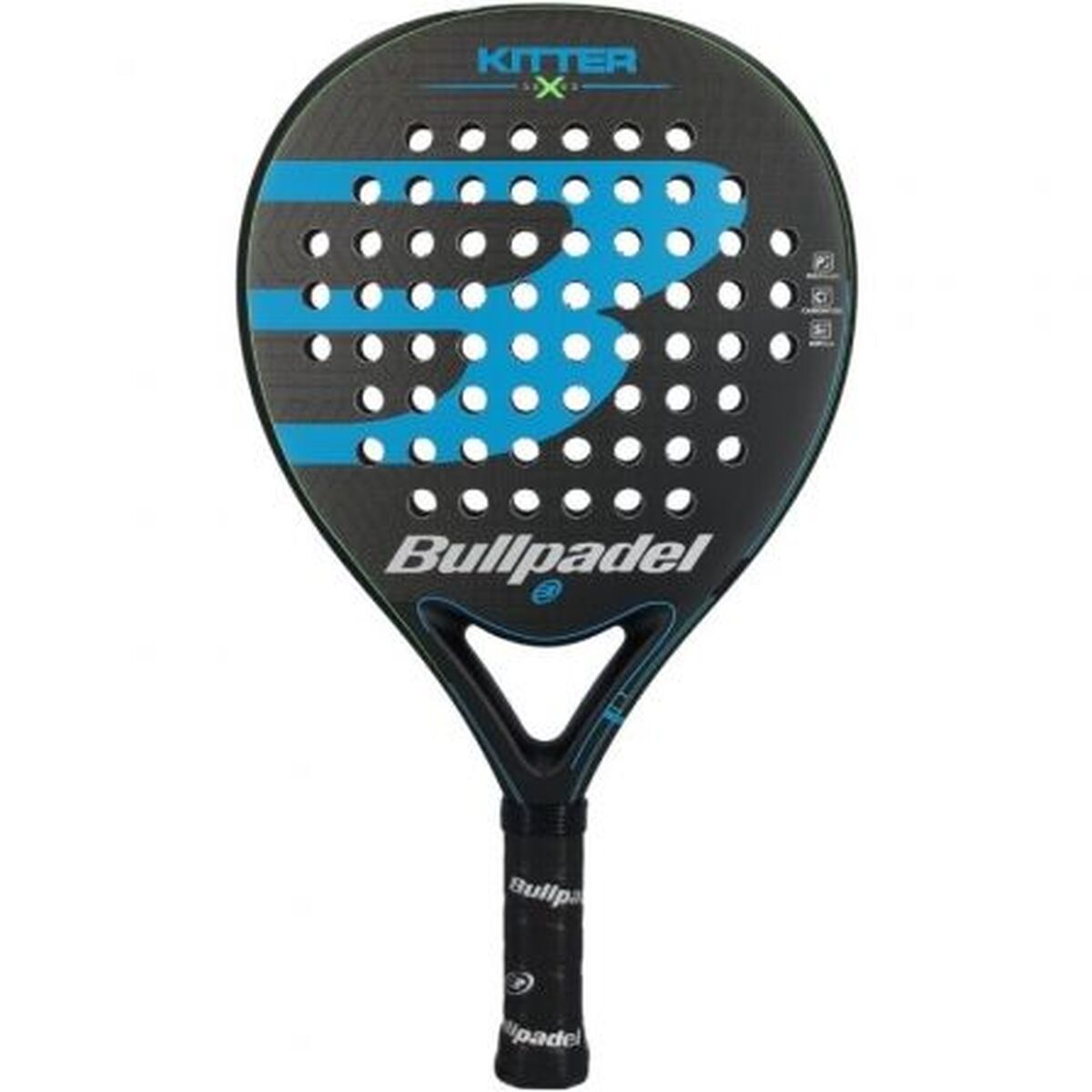 Raquette de Padel Bullpadel KITTER X BLUE Bleu Fibre de Verre