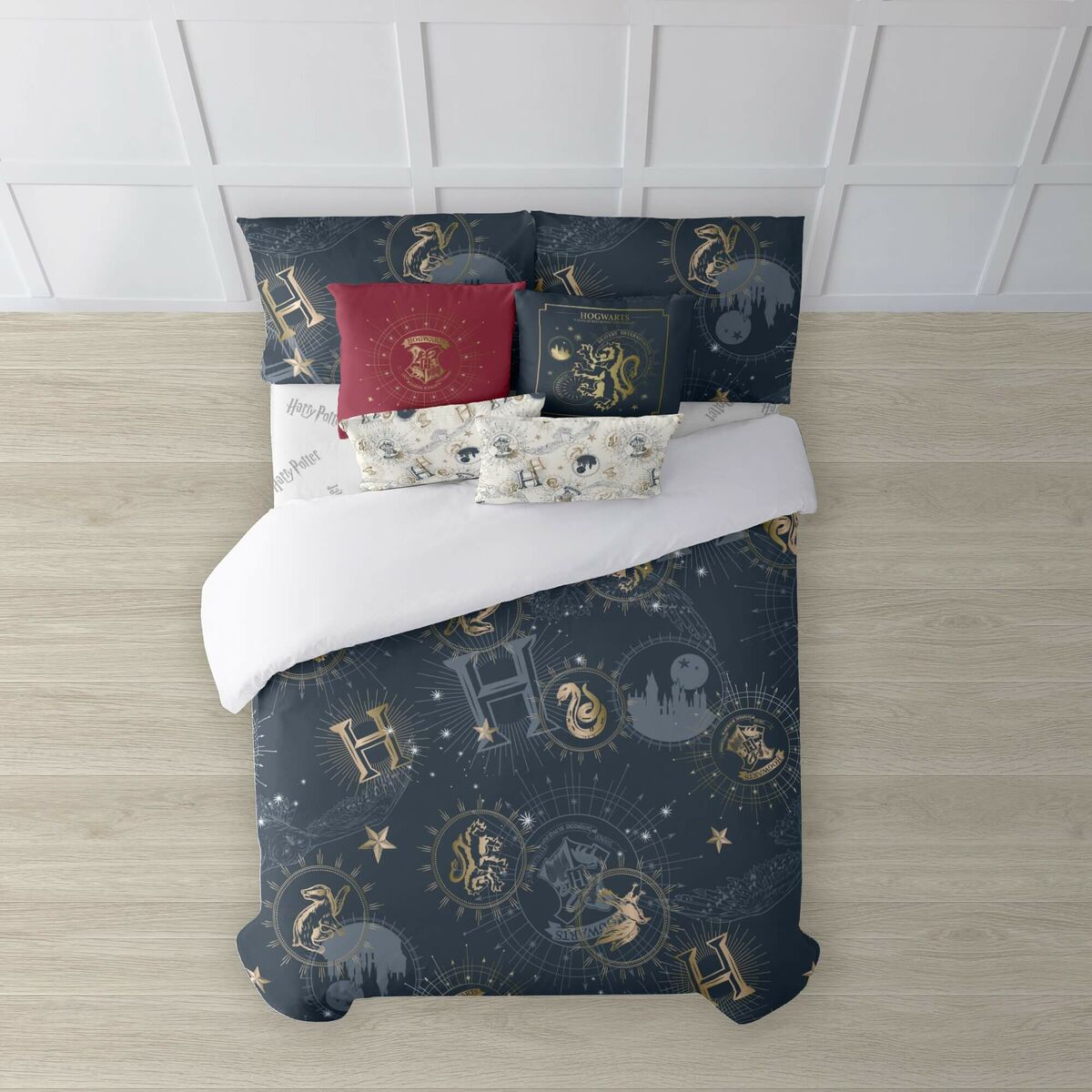 Housse de Couette Harry Potter Gold Multicouleur Lit 1 persone 180 x 220 cm