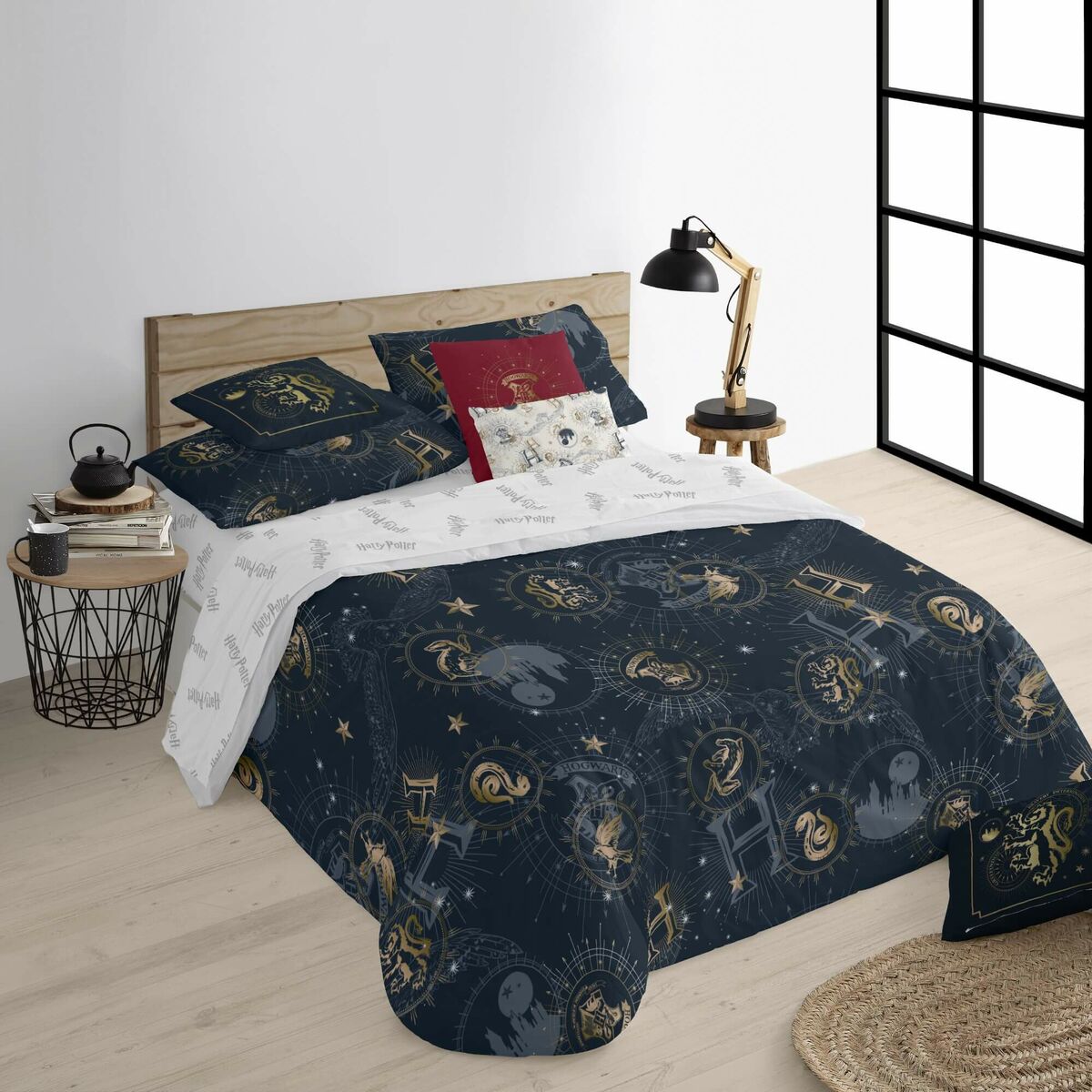 Image secondaire de Housse de Couette Harry Potter Gold Multicouleur Lit 1 persone 180 x 220 cm