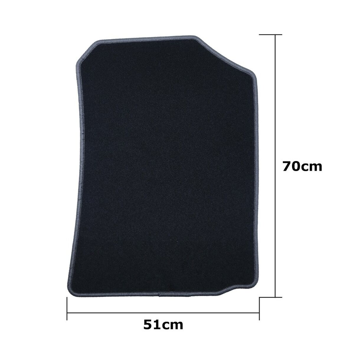 Car Floor Mat Set OCC Motorsport OCCTY0014GD Black Dark grey Toyota Corolla Velvet