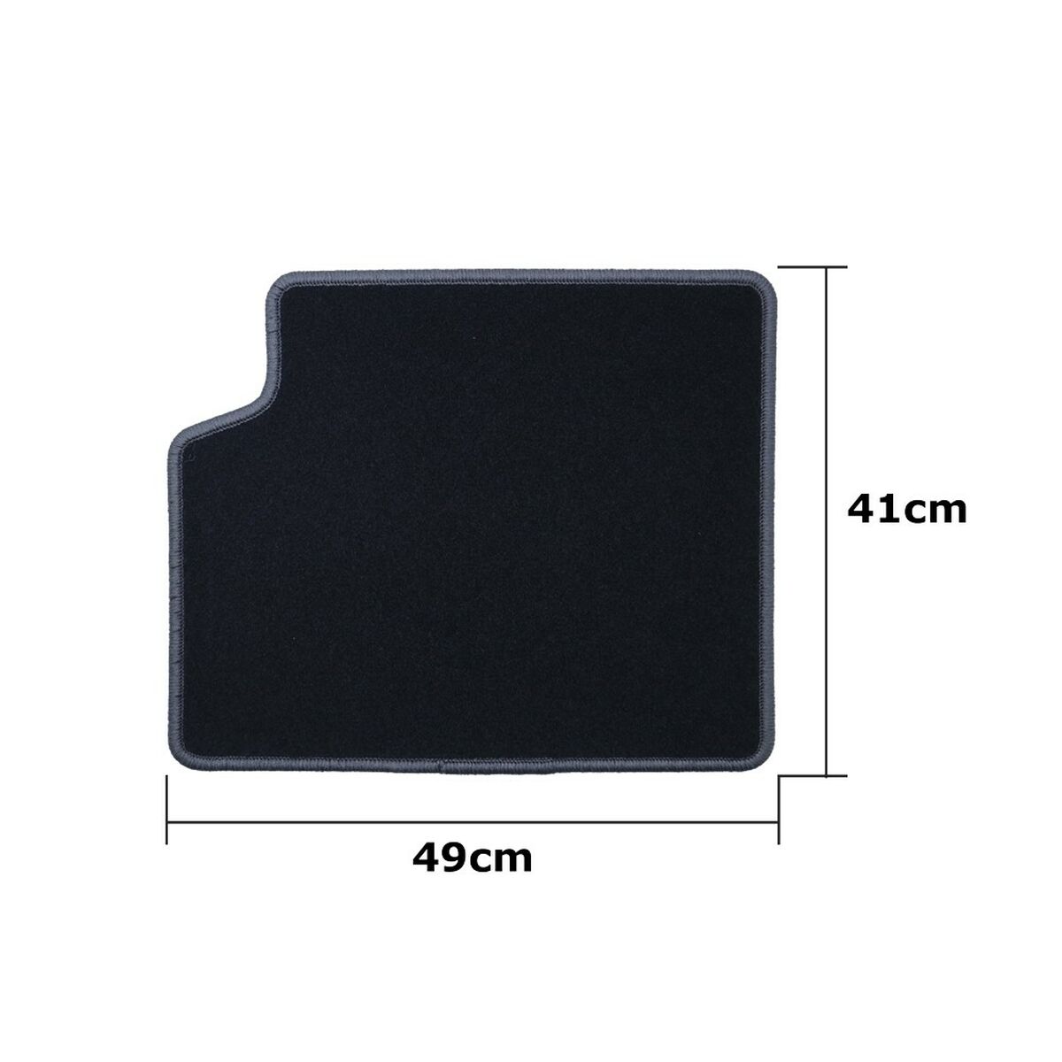 Car Floor Mat Set OCC Motorsport OCCTY0014GD Black Dark grey Toyota Corolla Velvet