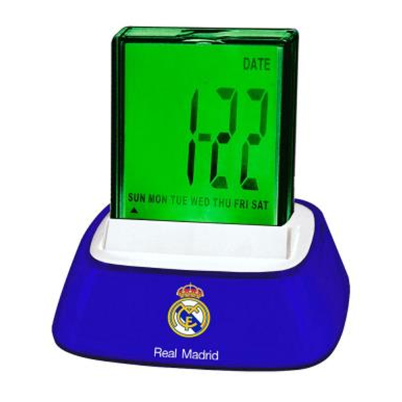 Alarm Clock Real Madrid C.F. Light Sound Blue Blue / White